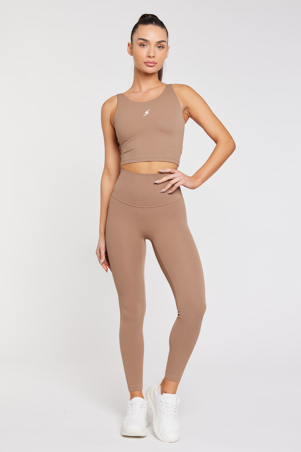 Beyond - טייץ ארוך עד לפני הקרסול בצבע מוקה | XS