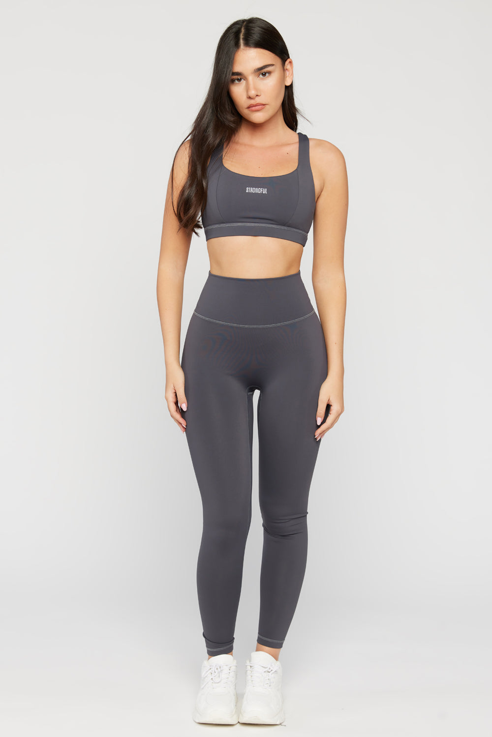 Aura - טייץ חלק בצבע אפור | XS