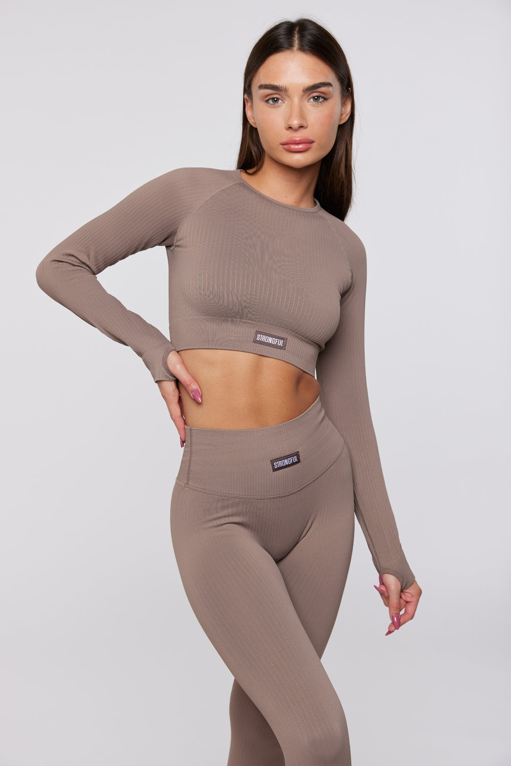 חולצת קרופ טופ ספורטיבי balance | XS