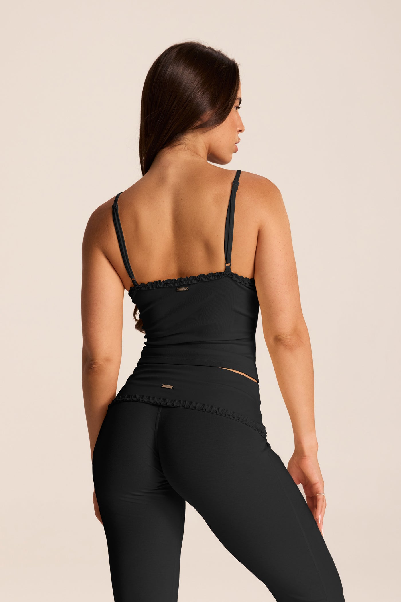 Loungewear גופייה עם עיטורי מלמלה