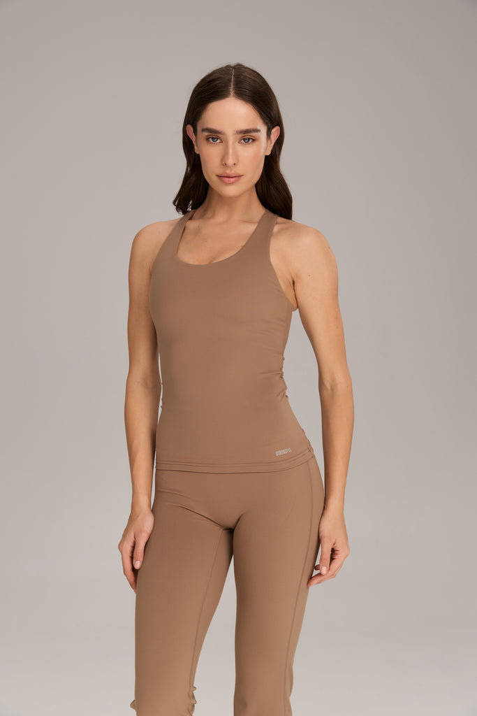 Brush גופייה עם גב מוצלב