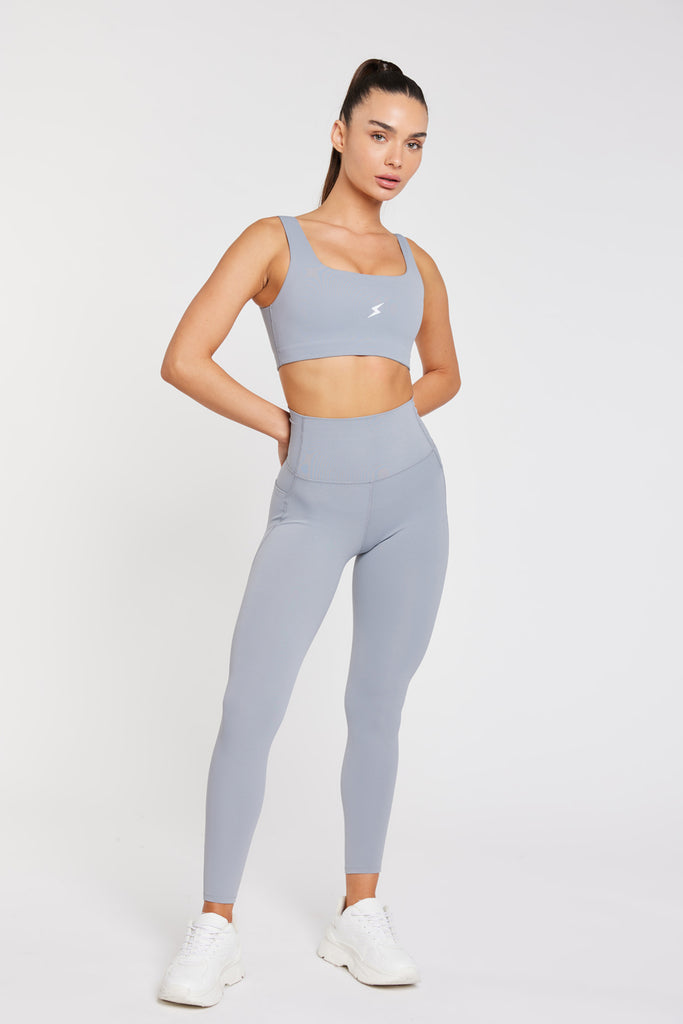 Core - טייץ ספורטיבי ארוך עד הקרסול בצבע תכלת | XS