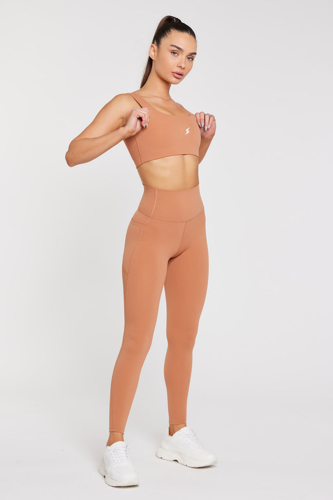 טופ ספורטיבי בצבע אפרסק Core | XS