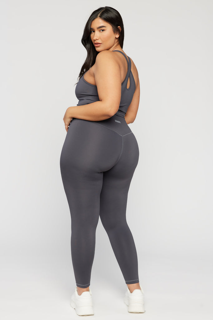 Aura - טייץ מחטב נמוך בצבע אפור | L