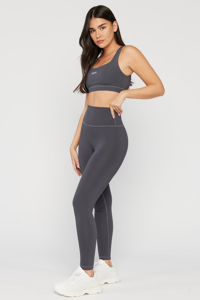 Aura - טייץ חלק בצבע אפור | XS